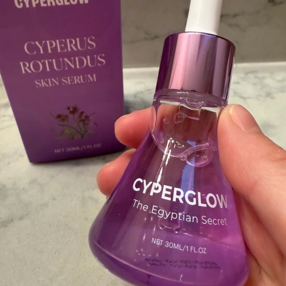 NIB CyperGlow - Cyperus Rotundus Skin Serum, 30ml CyperGlow Oil,Gentle Care